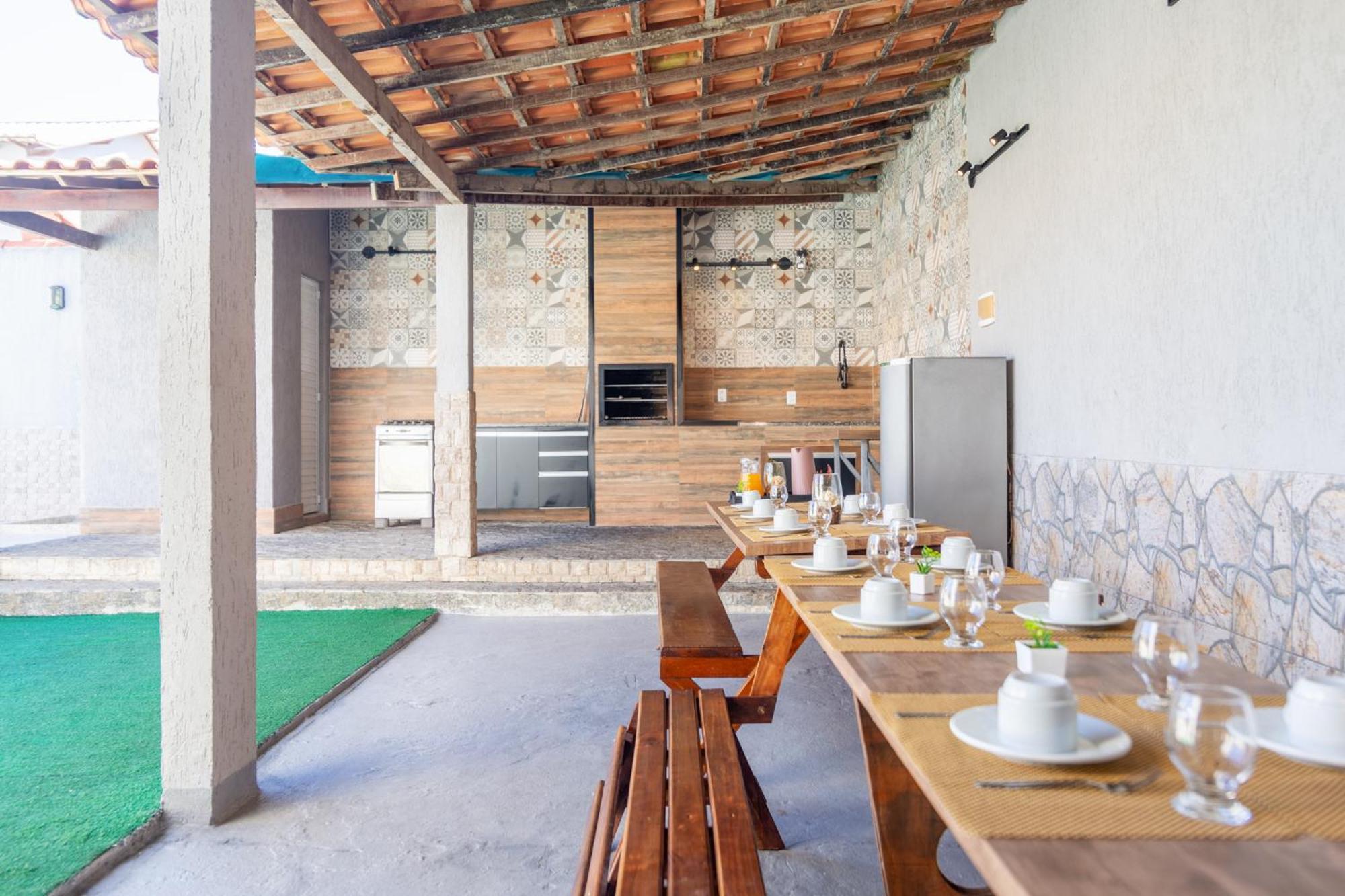 Refugio Tropical Casa De Praia Com Piscina Aquecida E 4 Suites E Garagem 3 Carros, 800 Mtrs Da Praia Internet 700 Mbps, Condominio Privado Com Pista De Skate , Quadra De Futevolei , Campos E Quadras De Futebol! Cabo Frío Exterior foto