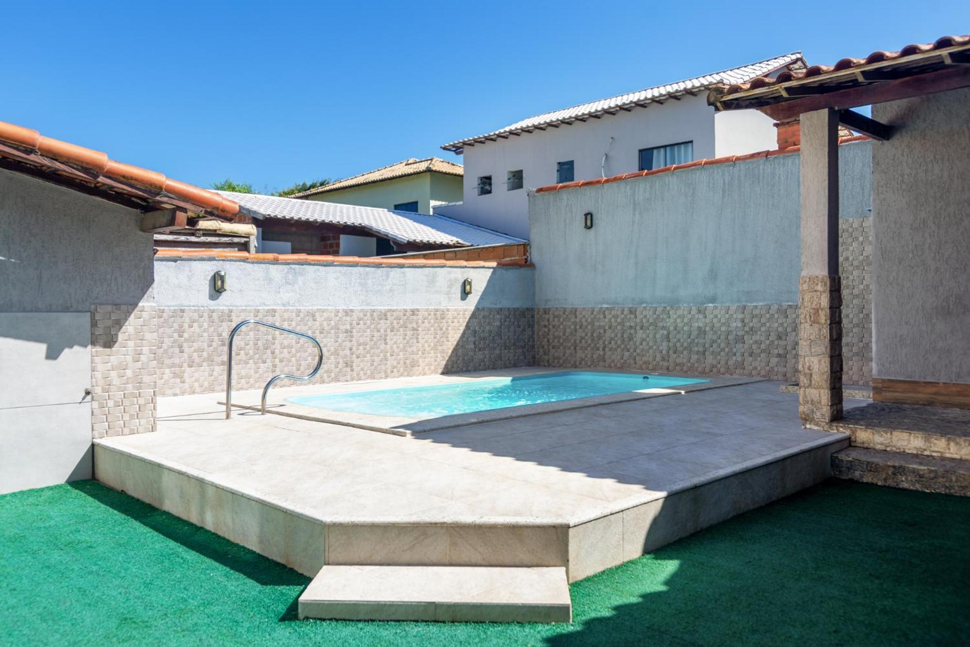 Refugio Tropical Casa De Praia Com Piscina Aquecida E 4 Suites E Garagem 3 Carros, 800 Mtrs Da Praia Internet 700 Mbps, Condominio Privado Com Pista De Skate , Quadra De Futevolei , Campos E Quadras De Futebol! Cabo Frío Exterior foto