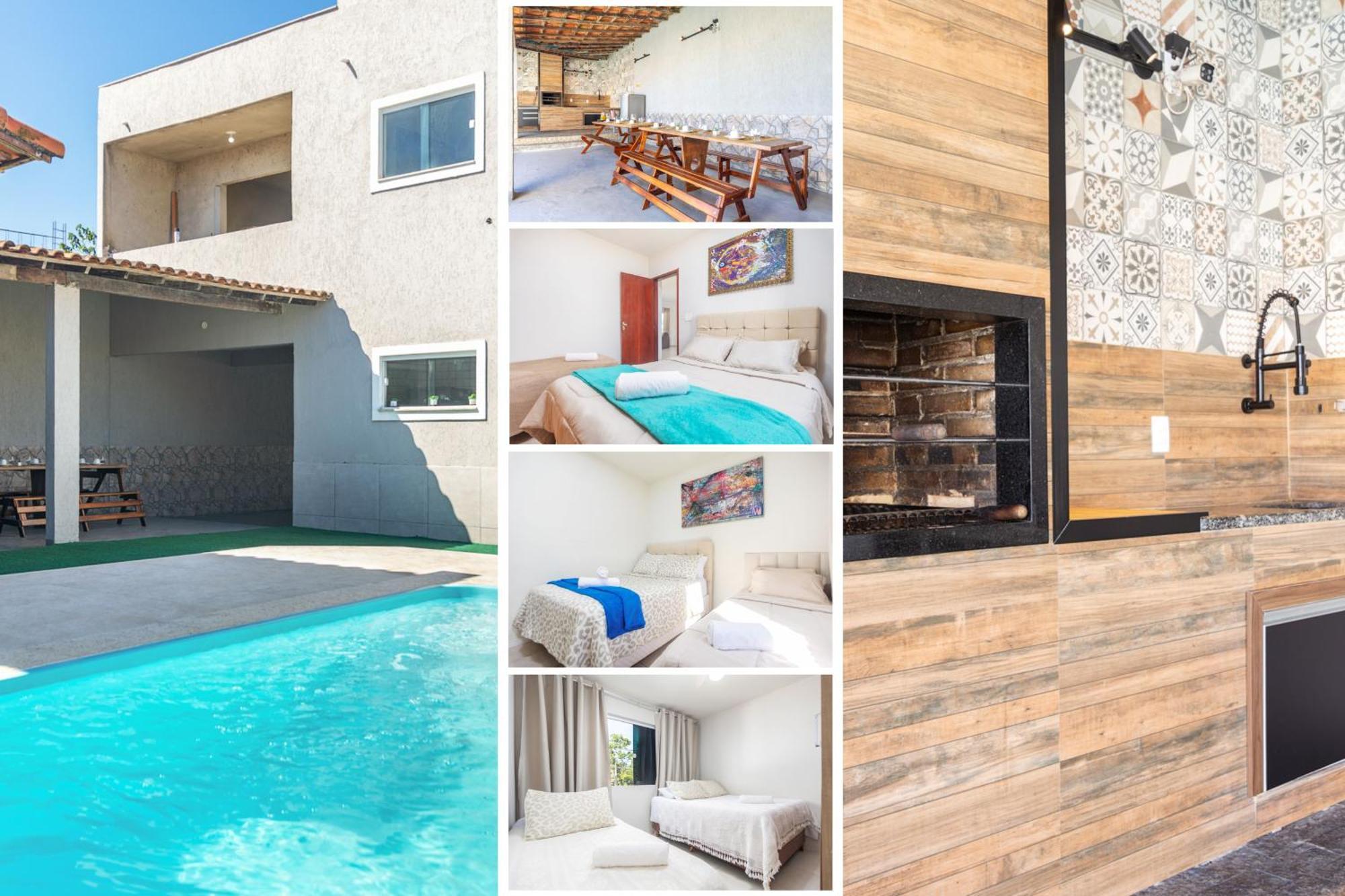 Refugio Tropical Casa De Praia Com Piscina Aquecida E 4 Suites E Garagem 3 Carros, 800 Mtrs Da Praia Internet 700 Mbps, Condominio Privado Com Pista De Skate , Quadra De Futevolei , Campos E Quadras De Futebol! Cabo Frío Exterior foto
